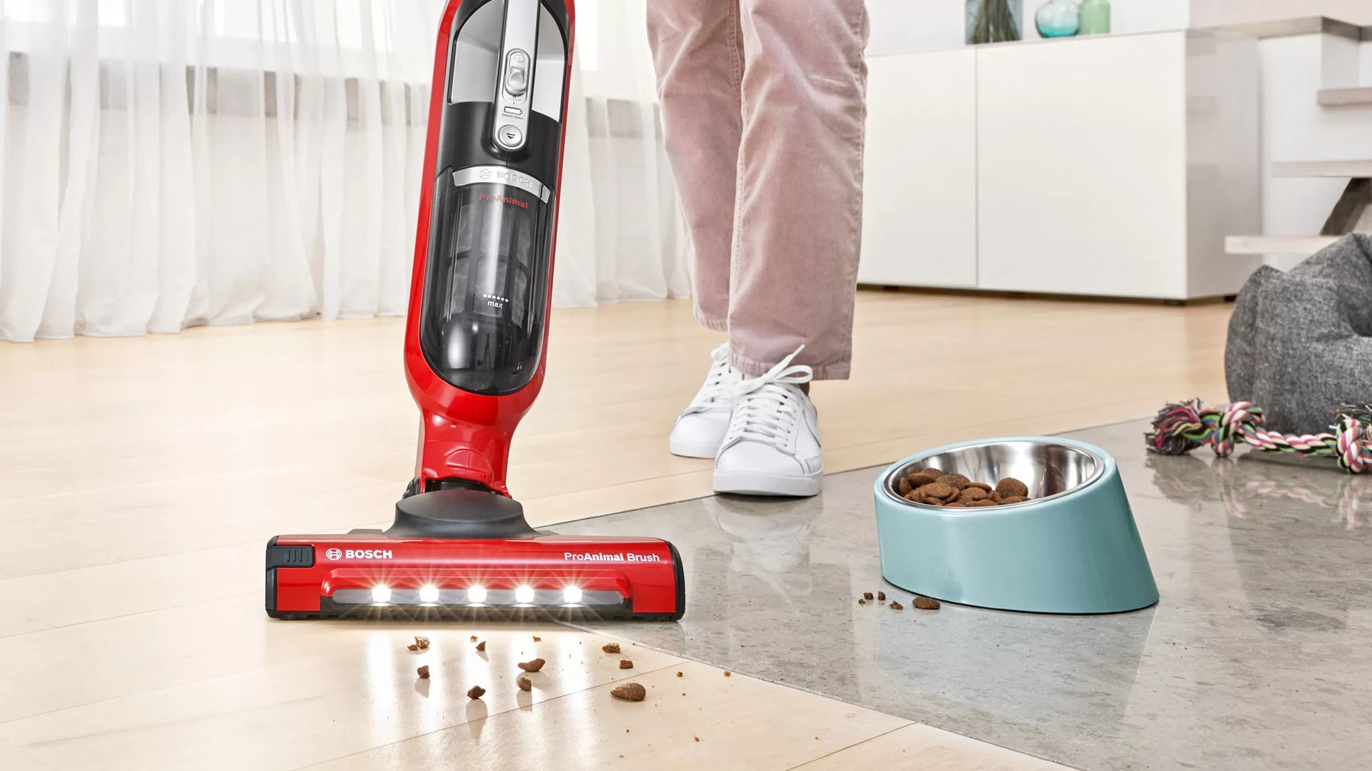 Bosch Serie 4 BBH3ZOO28 stick vacuum/electric broom Battery Dry Bagless 0.4 L Red 2.15 Ah Bosch Serie 4 BBH3ZOO28 stick vacuum/electric broom Battery Dry Bagless 0.4 L Red 2.15 Ah