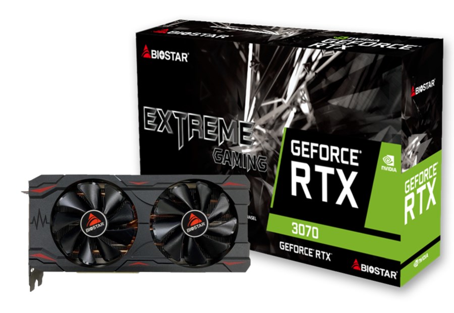 Biostar VN3706RM82 graphics card NVIDIA GeForce RTX 3070 8 GB GDDR6 Biostar VN3706RM82 graphics card NVIDIA GeForce RTX 3070 8 GB GDDR6
