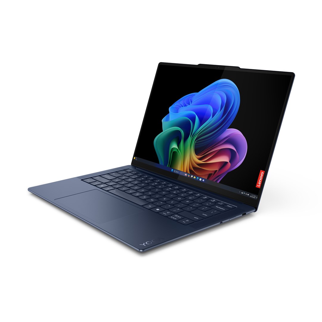 Lenovo Yoga Slim 7 14Q8X9 Copilot+ PC Qualcomm Snapdragon X1E-78-100 Laptop 36.8 cm (14.5") Touchscreen 3K 16 GB LPDDR5x-SDRAM 512 GB SSD Wi-Fi 7 (802.11be) Windows 11 Home Blue Lenovo Yoga Slim 7 14Q8X9 Copilot+ PC Qualcomm Snapdragon X1E-78-100 Laptop 36.8 cm (14.5") Touchscreen 3K 16 GB LPDDR5x-SDRAM 512 GB SSD Wi-Fi 7 (802.11be) Windows 11 Home Blue