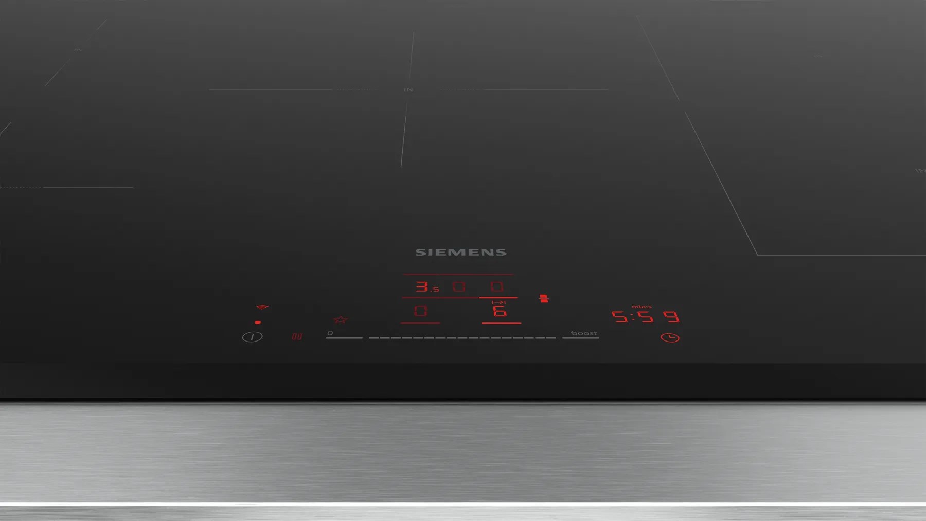 Siemens iQ500 ED851HWB1E hob Black Built-in 80 cm Zone induction hob 5 zone(s) Siemens iQ500 ED851HWB1E hob Black Built-in 80 cm Zone induction hob 5 zone(s)