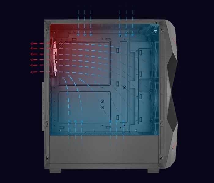 PC Case Aerocool PGS Volcan-G-BK-V1 PC Case Aerocool PGS Volcan-G-BK-V1