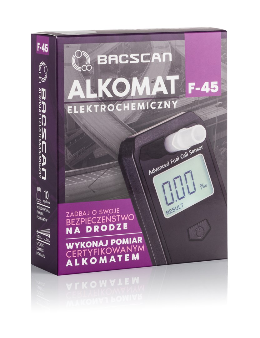 BACscan F-45 alcohol tester 0 - 4% Black BACscan F-45 alcohol tester 0 - 4% Black