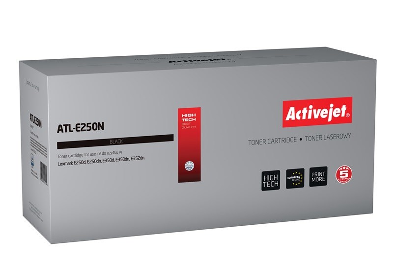 Activejet ATL-E250N Toner (replacement for Lexmark E250A11E; Supreme; 3500 pages; black) Activejet ATL-E250N Toner (replacement for Lexmark E250A11E; Supreme; 3500 pages; black)