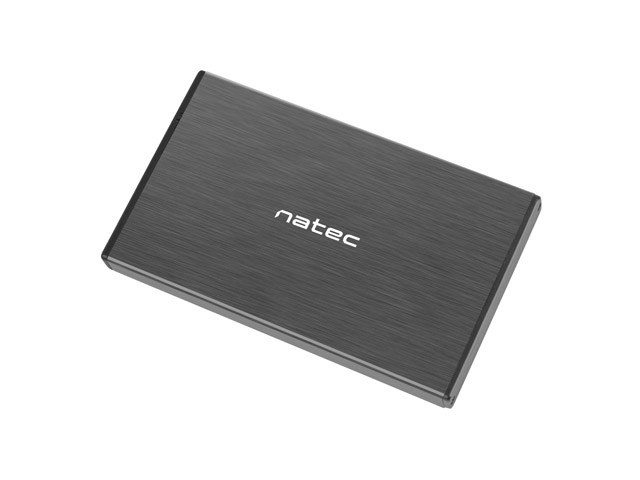 NATEC RHINO GO enclosure USB 3.0 for 2.5'' SATA HDD/SSD, black Aluminum NATEC RHINO GO enclosure USB 3.0 for 2.5'' SATA HDD/SSD, black Aluminum