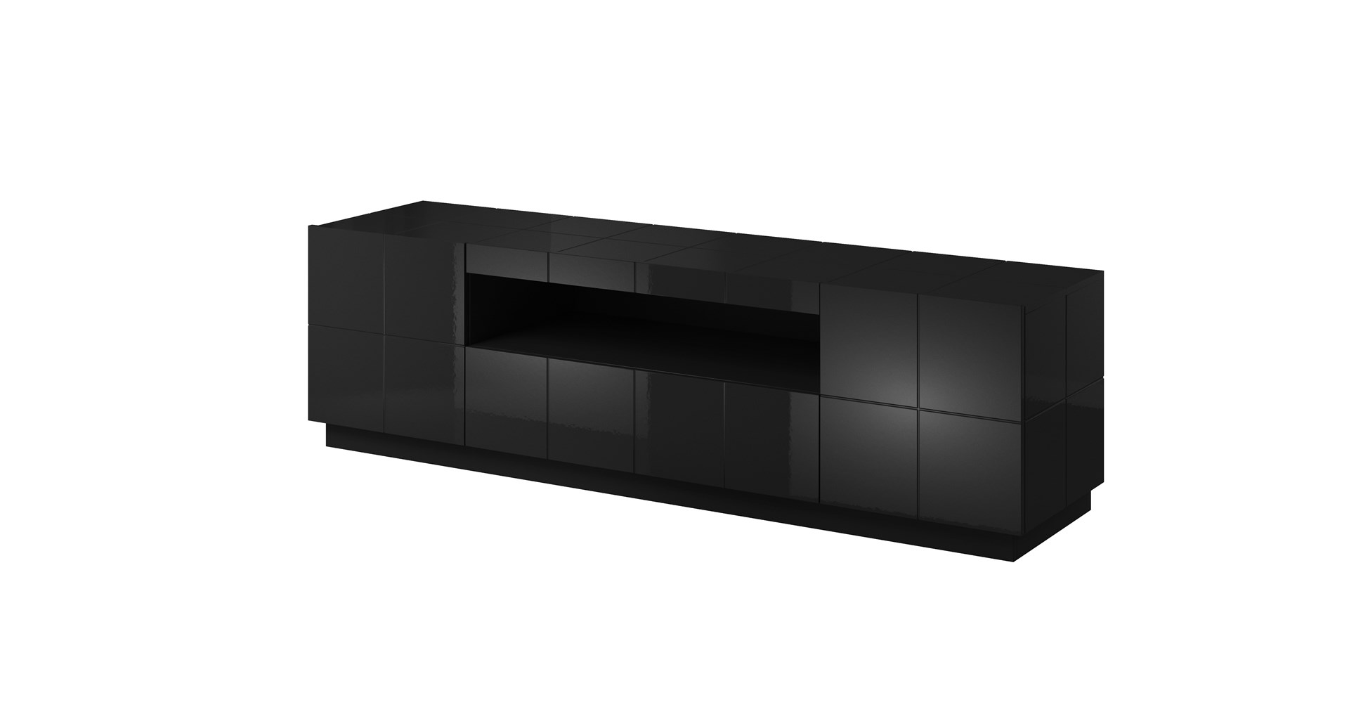 Cama TV stand REJA black gloss/black gloss Cama TV stand REJA black gloss/black gloss