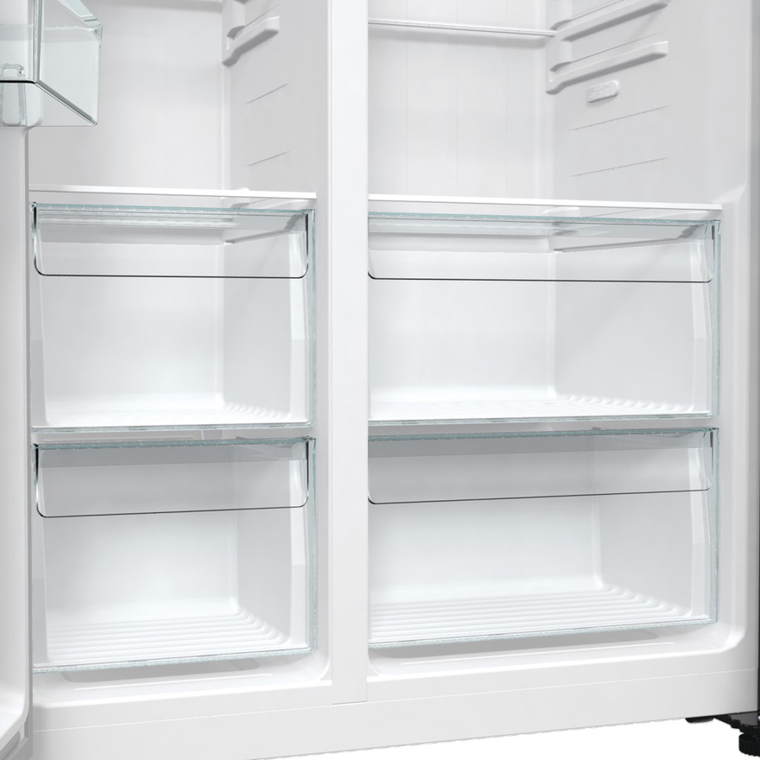 Gorenje NRR9185EAXL side-by-side refrigerator Freestanding 550 L E Silver Gorenje NRR9185EAXL side-by-side refrigerator Freestanding 550 L E Silver