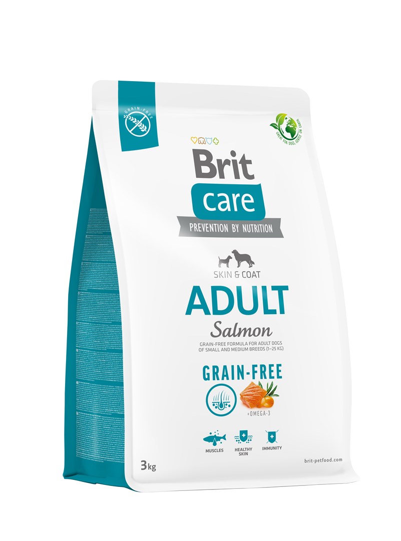 Dry food for adult dogs - BRIT Care Grain-free Adult Salmon - 3 kg Dry food for adult dogs - BRIT Care Grain-free Adult Salmon - 3 kg
