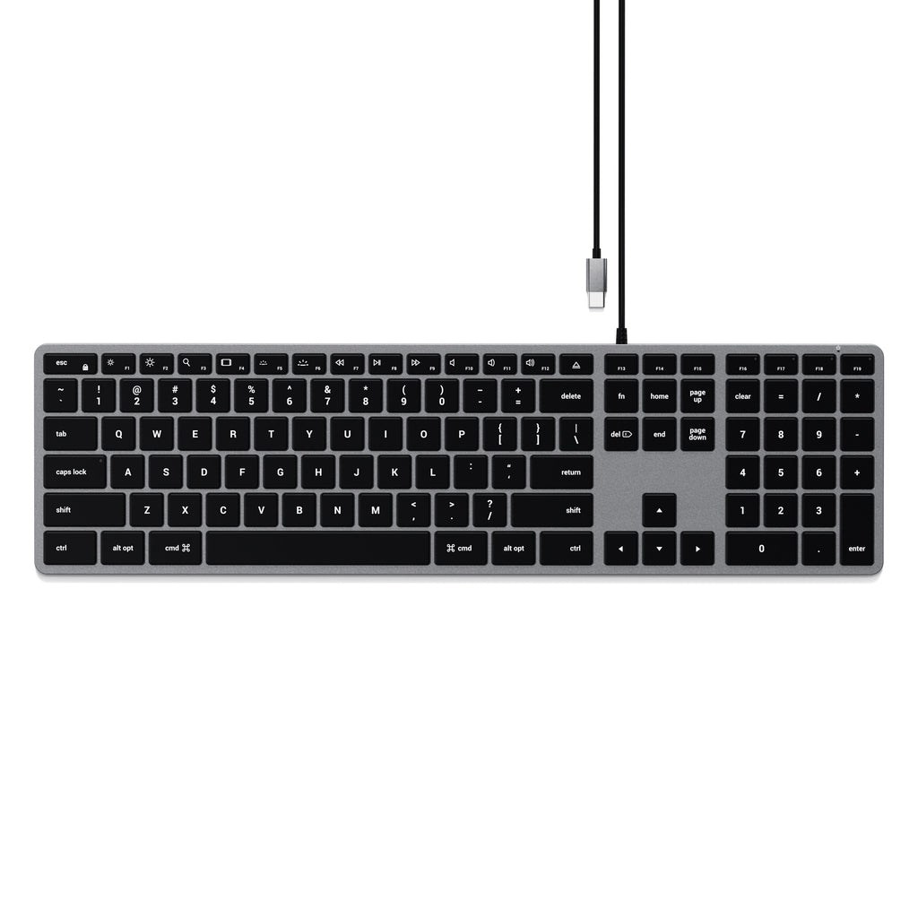 Satechi Slim W3 Keyboard USB-C with numpad (gray) Satechi Slim W3 Keyboard USB-C with numpad (gray)