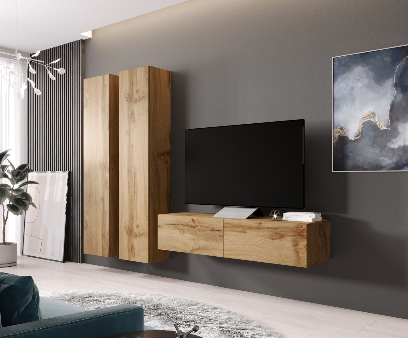 Cama Full cabinet VIGO '180' 180/40/30 wotan oak Cama Full cabinet VIGO '180' 180/40/30 wotan oak