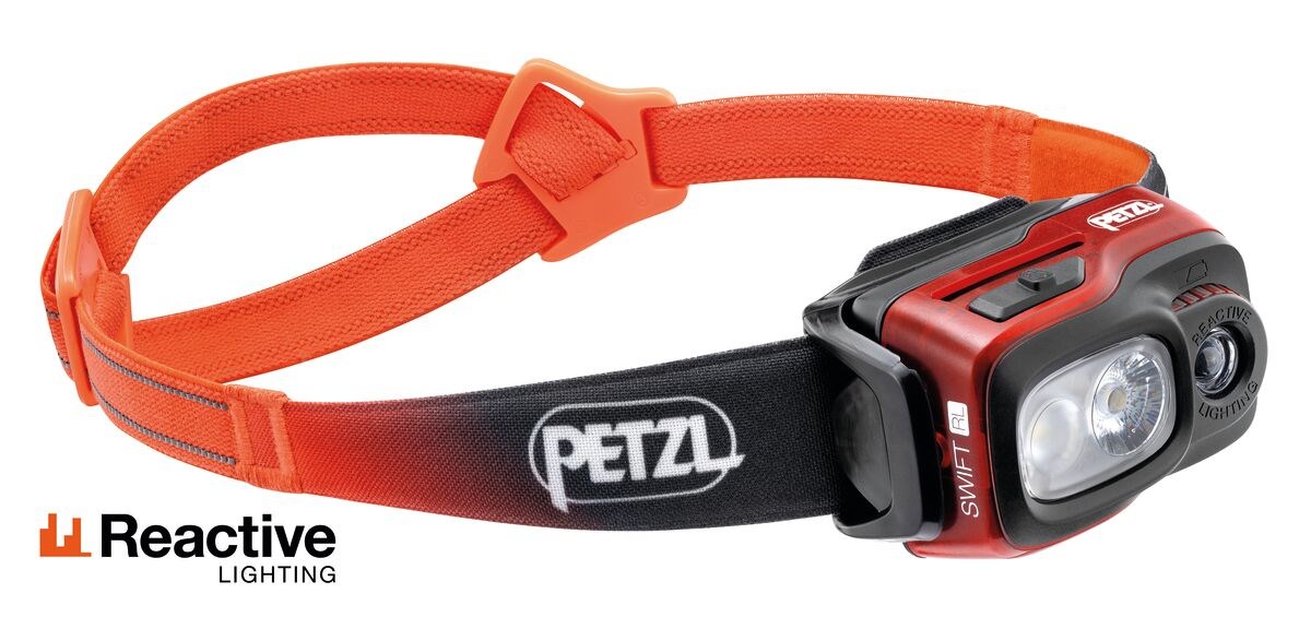 Petzl SWIFT RL Black, Orange, White Headband flashlight LED Petzl SWIFT RL Black, Orange, White Headband flashlight LED