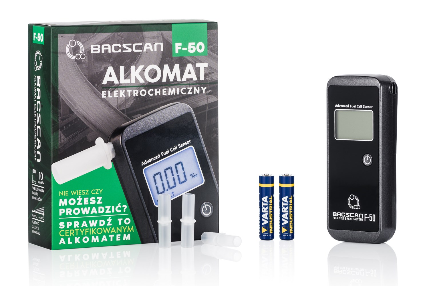BACscan F-50 alcohol tester 0 - 4% Black BACscan F-50 alcohol tester 0 - 4% Black
