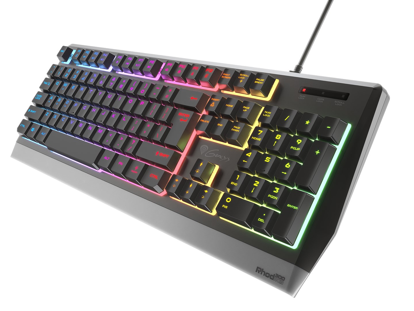 GENESIS Rhod 300 RGB keyboard Gaming USB QWERTY English Black GENESIS Rhod 300 RGB keyboard Gaming USB QWERTY English Black