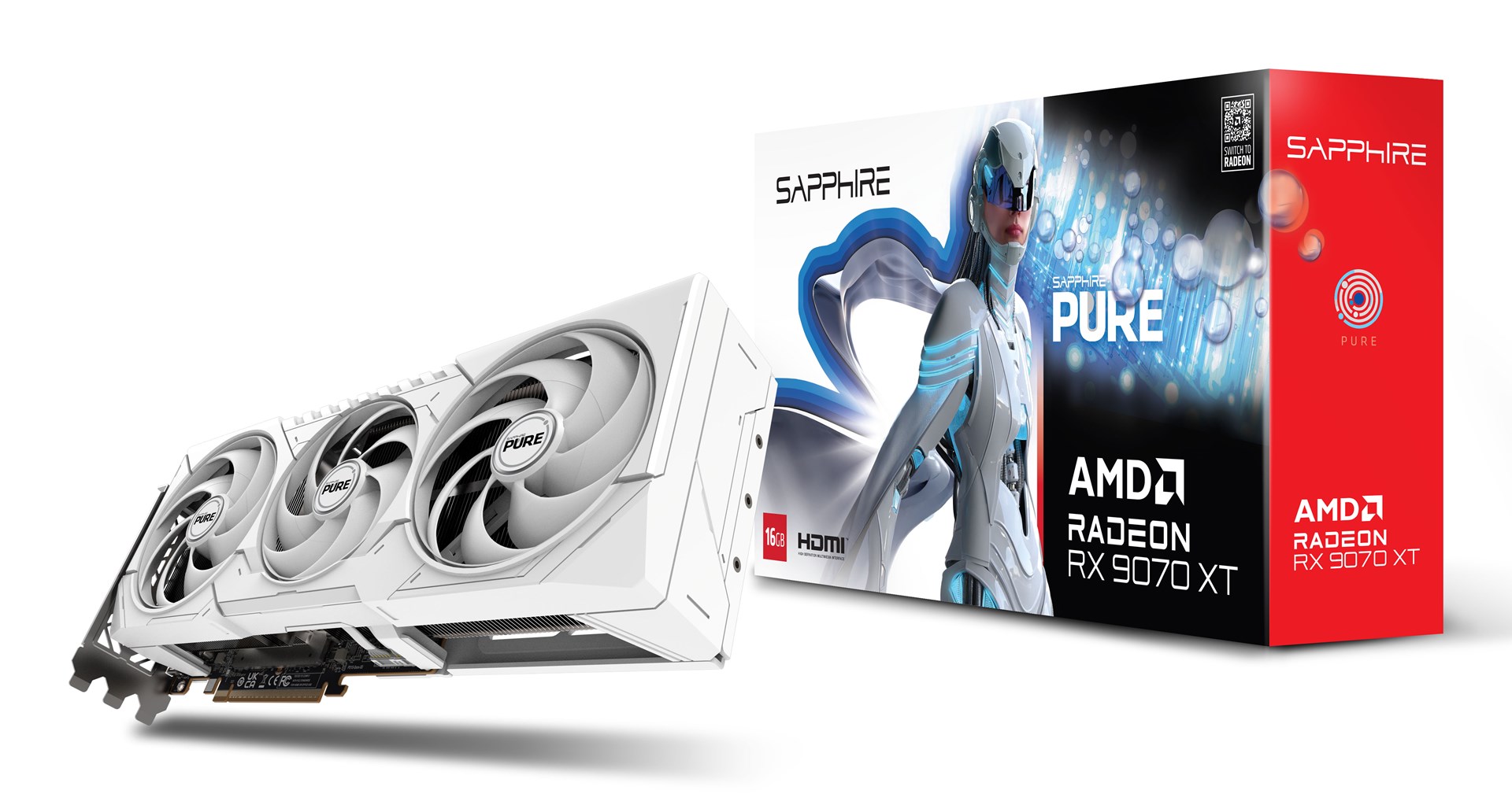 Sapphire PURE Radeon RX 9070 XT AMD 16 GB GDDR6 Sapphire PURE Radeon RX 9070 XT AMD 16 GB GDDR6