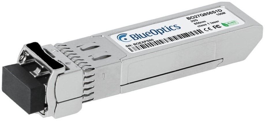 BlueOptics E25GSFP28SR-BO network transceiver module Fiber optic 250000 Mbit/s SFP28 850 nm BlueOptics E25GSFP28SR-BO network transceiver module Fiber optic 250000 Mbit/s SFP28 850 nm