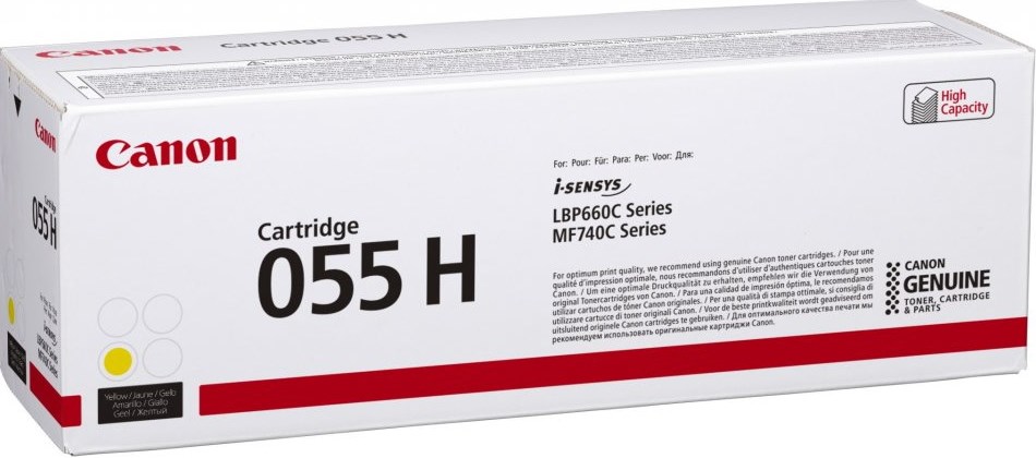 Canon 055H toner cartridge 1 pc(s) Original Yellow Canon 055H toner cartridge 1 pc(s) Original Yellow