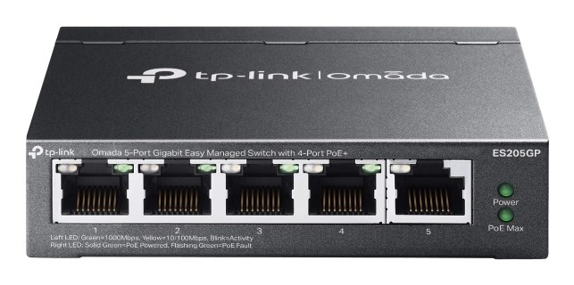 TP-Link Omada 5-Port Gigabit Easy Managed Switch with 4-Port PoE+ TP-Link Omada 5-Port Gigabit Easy Managed Switch with 4-Port PoE+