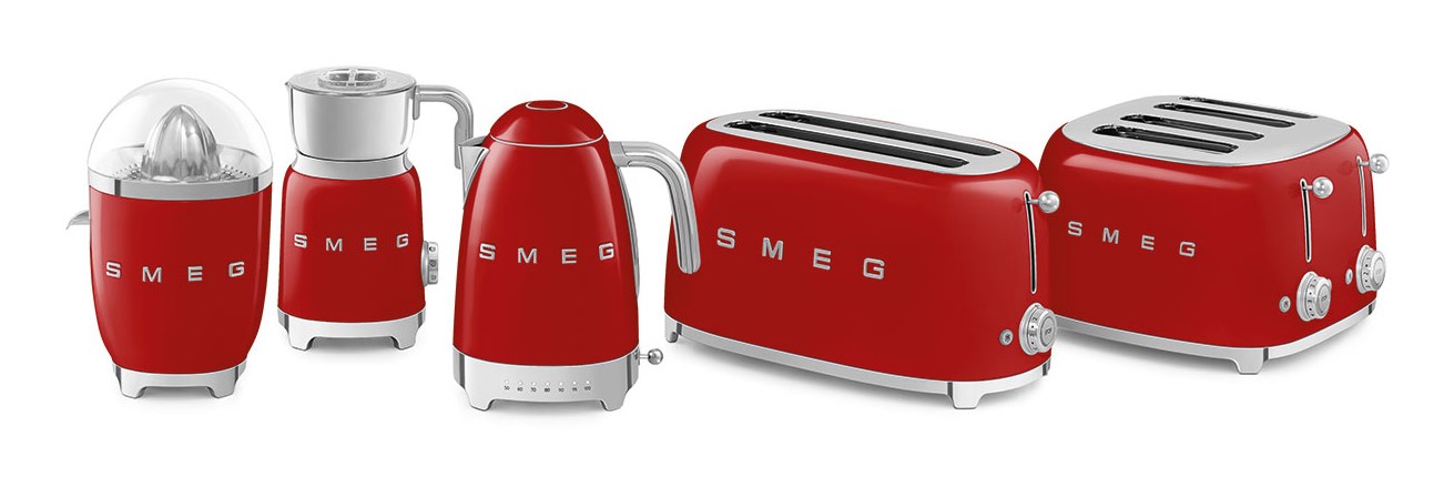 Smeg 50's Style Toaster TSF02RDEU Red Smeg 50's Style Toaster TSF02RDEU Red