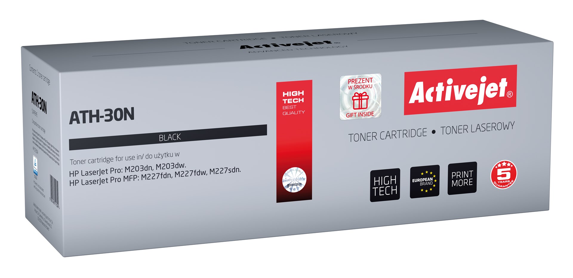 Activejet ATH-30N toner (replacement for HP 30A CF230A; Supreme; 1600 pages; black) Activejet ATH-30N toner (replacement for HP 30A CF230A; Supreme; 1600 pages; black)