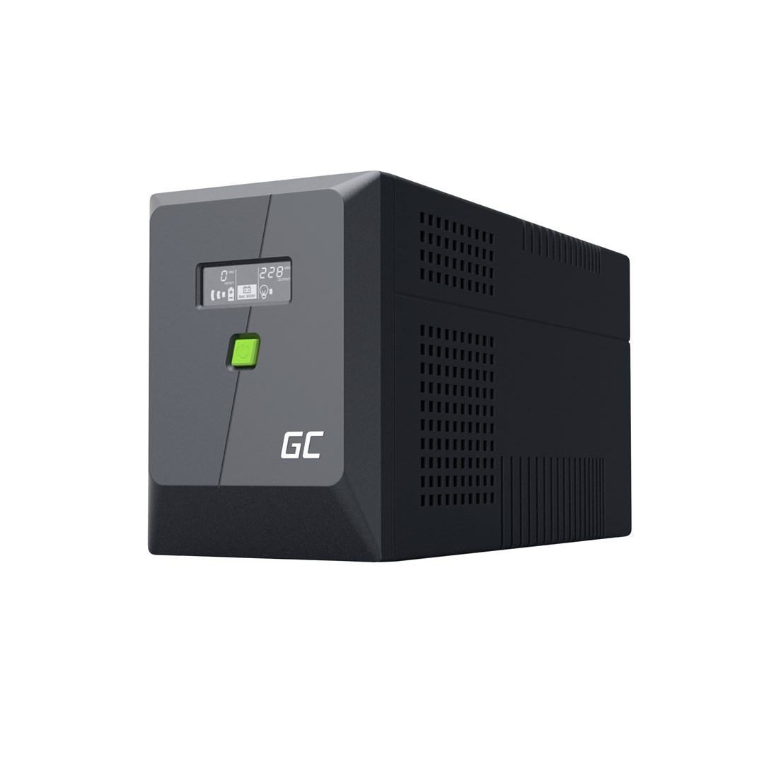 Green Cell uninterruptible power supply (UPS) Line-Interactive 2 kVA 1200 W 4 AC outlet(s) Green Cell uninterruptible power supply (UPS) Line-Interactive 2 kVA 1200 W 4 AC outlet(s)