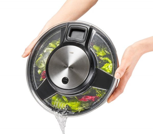 GEFU Speedwing salad spinner Stainless steel Button GEFU Speedwing salad spinner Stainless steel Button
