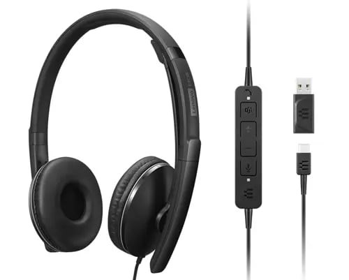 Lenovo 4XD1M45627 headphones/headset Wired Head-band USB Type-C Black Lenovo 4XD1M45627 headphones/headset Wired Head-band USB Type-C Black