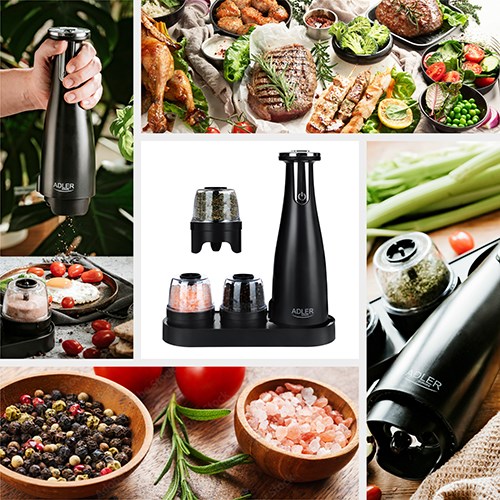 Spice mill set Adler AD 4449B Black Spice mill set Adler AD 4449B Black