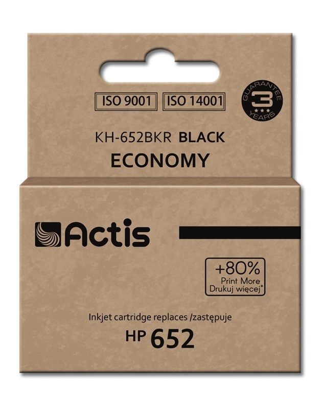 Actis KH-652BKR Ink (replacement HP 652 F6V25AE; Standard; 15 ml; 650 pages, black) Actis KH-652BKR Ink (replacement HP 652 F6V25AE; Standard; 15 ml; 650 pages, black)