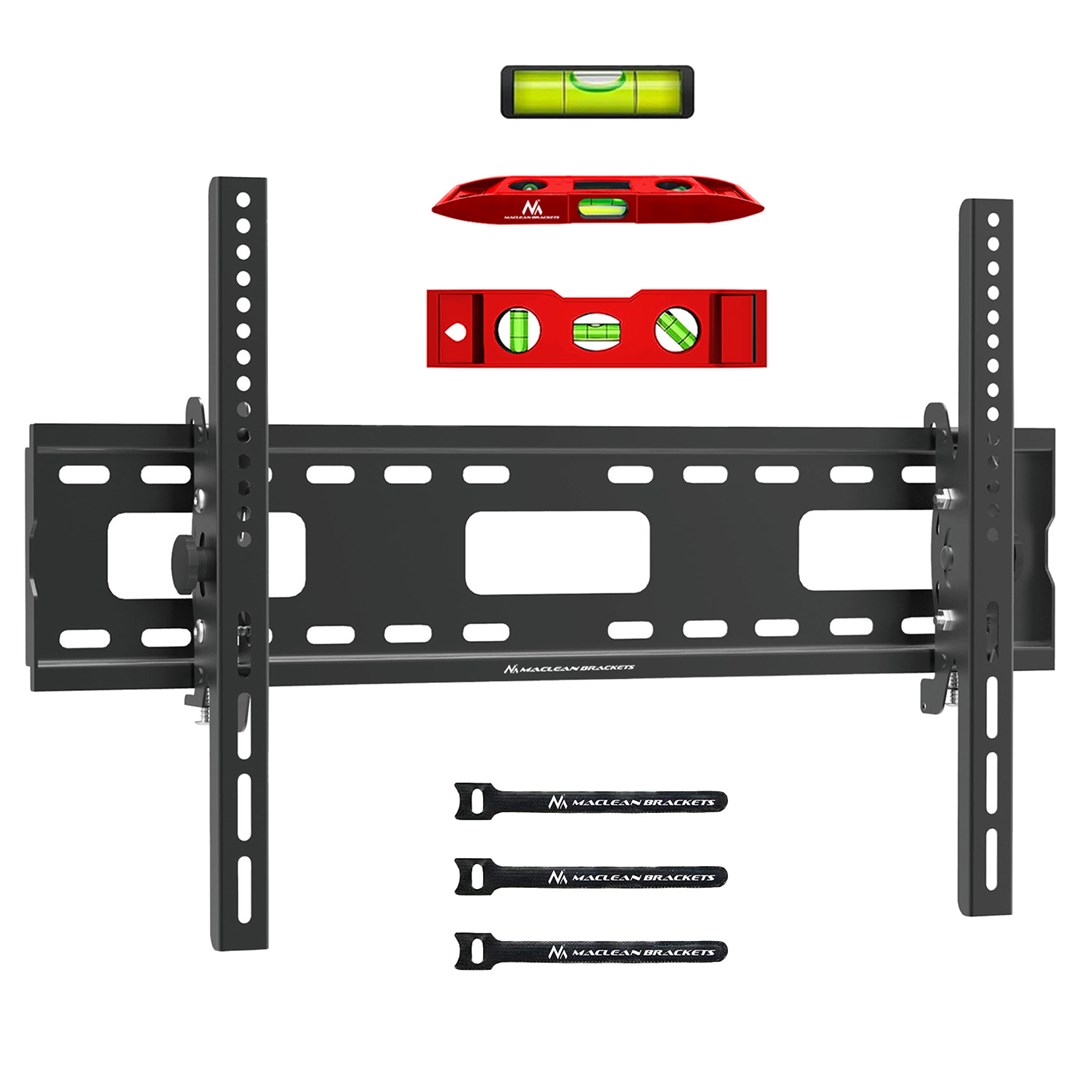 Maclean TV MC-421 Wall Mount Bracket 32"-90" VESA 600x400 80kg Tilting Universal Adjustable Spirit Level Accessories Flat Slim Maclean TV MC-421 Wall Mount Bracket 32"-90" VESA 600x400 80kg Tilting Universal Adjustable Spirit Level Accessories Flat Slim