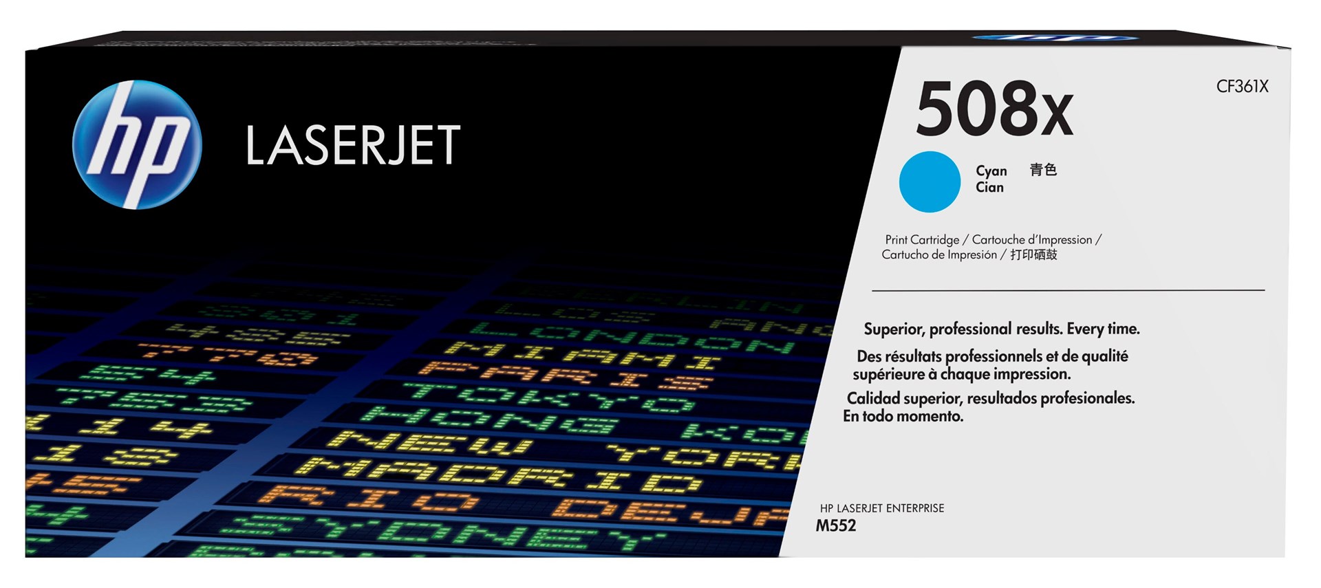 HP 508X High Yield Cyan Original LaserJet Toner Cartridge HP 508X High Yield Cyan Original LaserJet Toner Cartridge