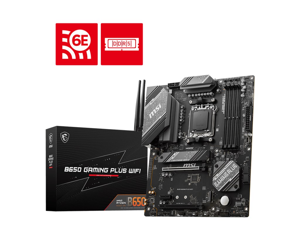 MSI B650 GAMING PLUS WIFI motherboard AMD B650 Socket AM5 ATX MSI B650 GAMING PLUS WIFI motherboard AMD B650 Socket AM5 ATX
