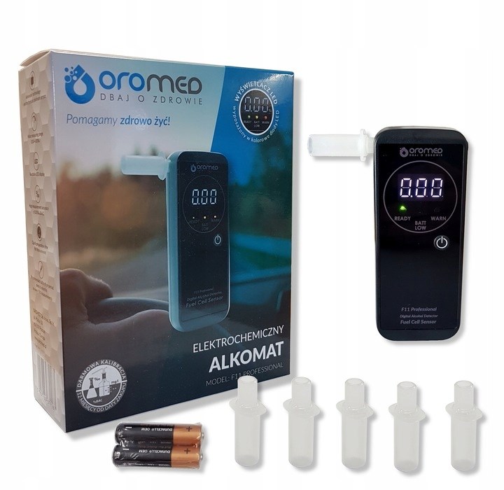 Oromed F11 PROFESSIONAL alcohol tester 0 - 4% 0.05% Black Oromed F11 PROFESSIONAL alcohol tester 0 - 4% 0.05% Black