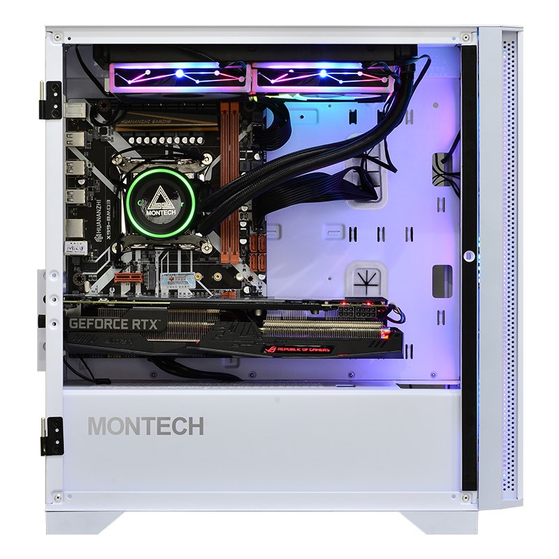 Montech AIR 100 ARGB, Micro-ATX, Tempered Glass - white Montech AIR 100 ARGB, Micro-ATX, Tempered Glass - white
