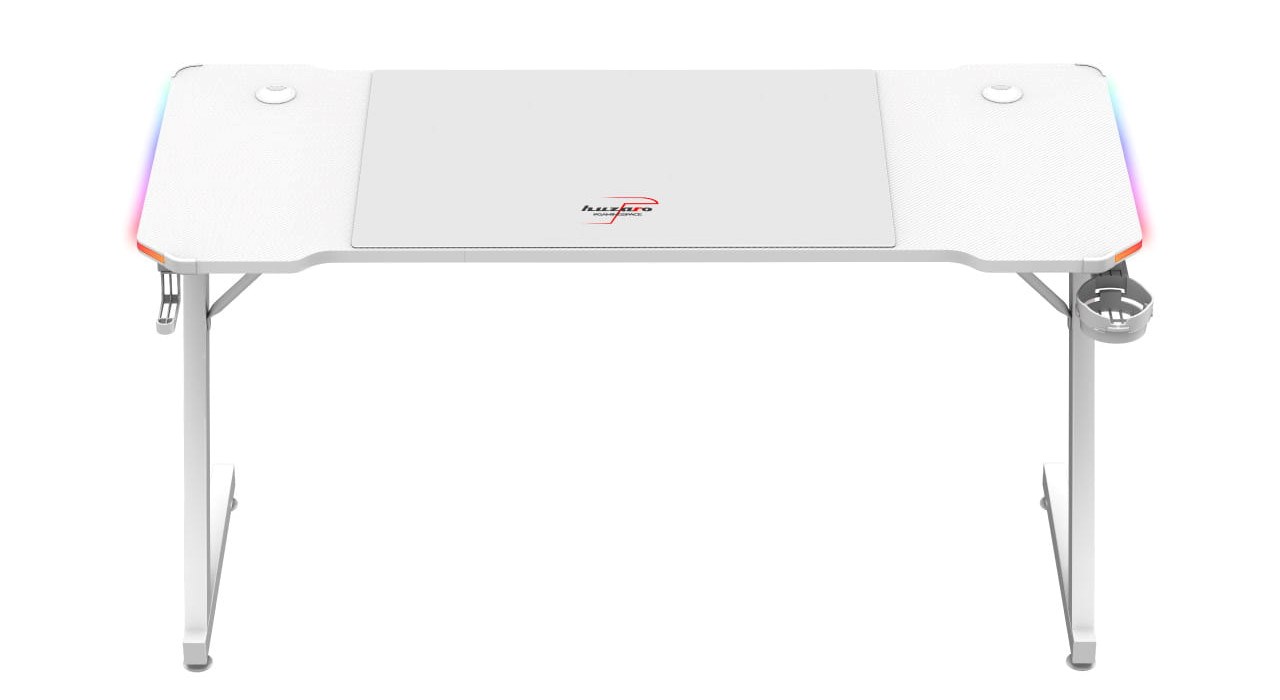 Huzaro Hero 3.3 White RGB - gaming table Huzaro Hero 3.3 White RGB - gaming table