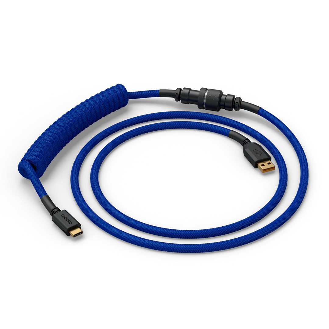 Glorious Gaming Glorious GMMK Coiled Cable Cobalt Blue Glorious Gaming Glorious GMMK Coiled Cable Cobalt Blue