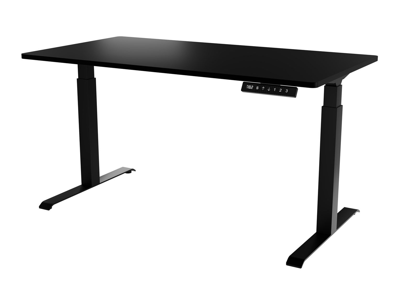 Desk with electric height adjustment MOON LONG 150x80x72-120 black Desk with electric height adjustment MOON LONG 150x80x72-120 black