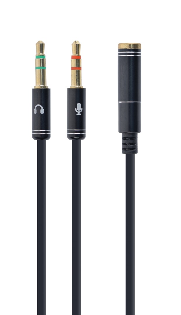 Gembird !Adapter audio stereo 3.5mm mini Jack/4PIN/ audio cable 0.2 m 2 x 3.5mm Black Gembird !Adapter audio stereo 3.5mm mini Jack/4PIN/ audio cable 0.2 m 2 x 3.5mm Black