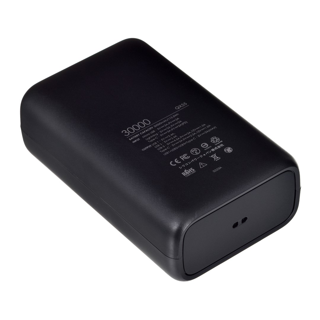 Silicon Power QX55 Powerbank Lithium Polymer (LiPo) 30000 mAh Black Silicon Power QX55 Powerbank Lithium Polymer (LiPo) 30000 mAh Black