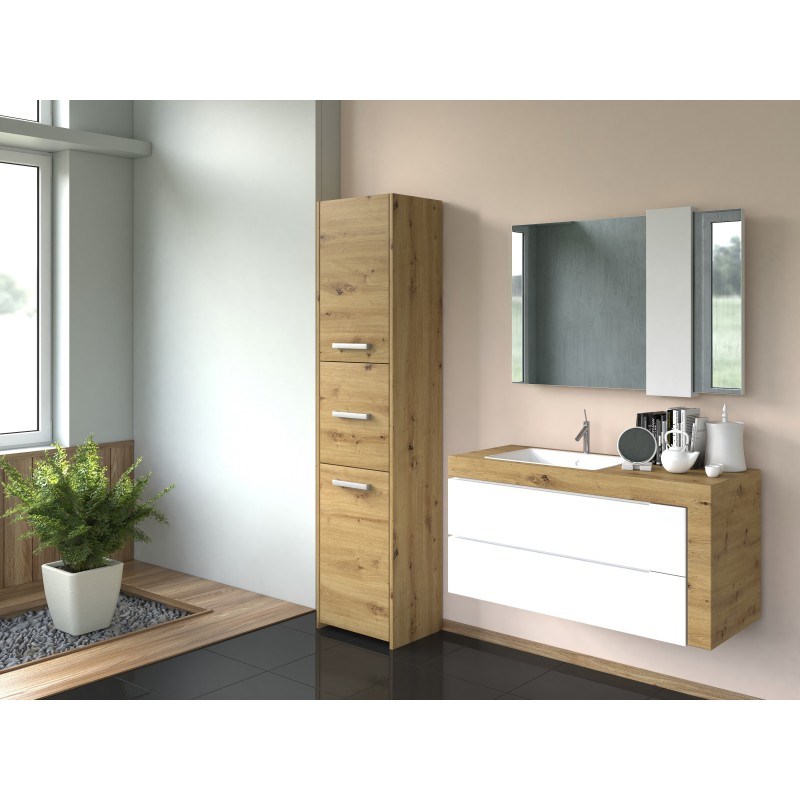 Topeshop S43 ARTISAN bathroom storage cabinet Oak Topeshop S43 ARTISAN bathroom storage cabinet Oak