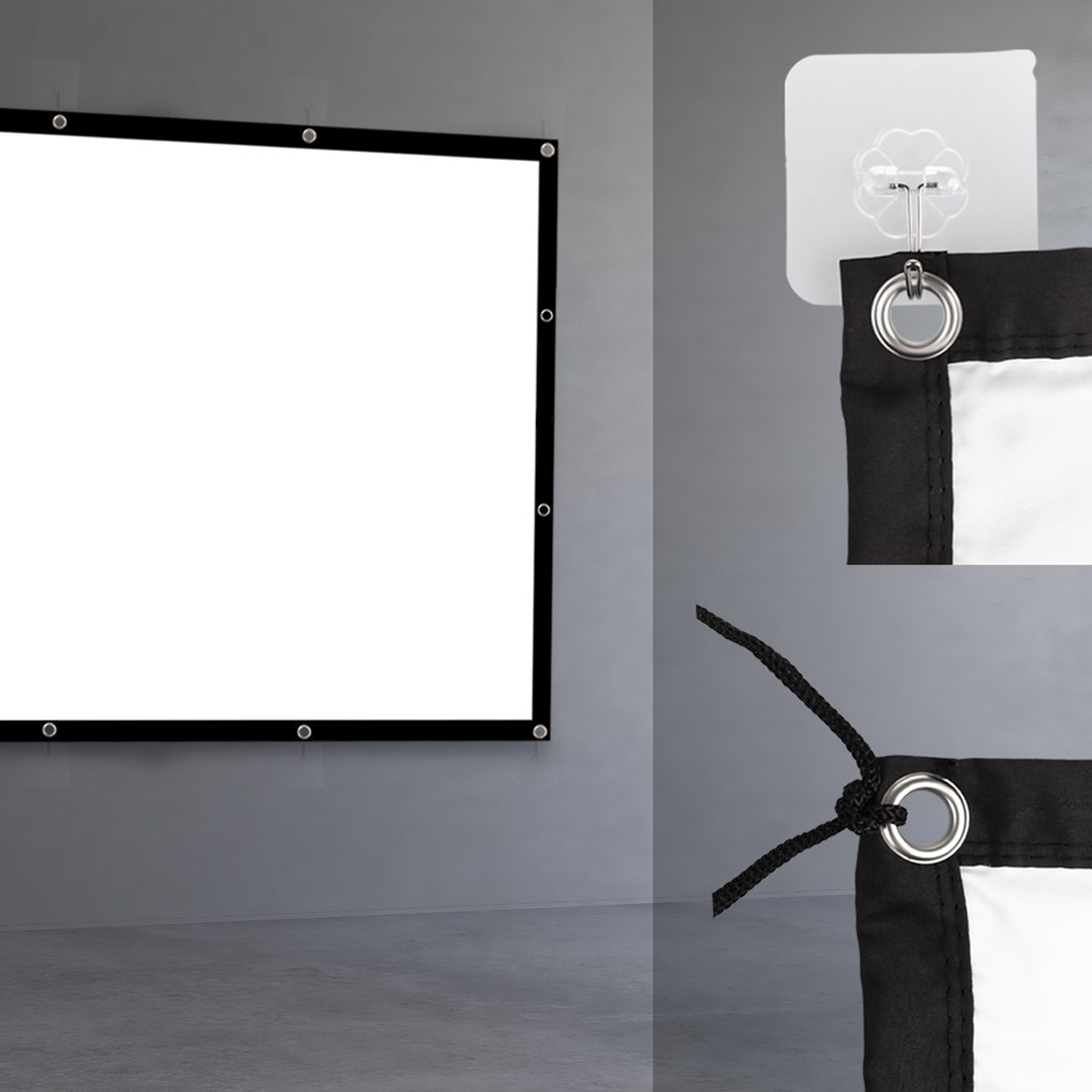 Maclean projection screen, 150", 300x220cm, 25mm 4:3 border, tension hooks, MC-168 Maclean projection screen, 150", 300x220cm, 25mm 4:3 border, tension hooks, MC-168