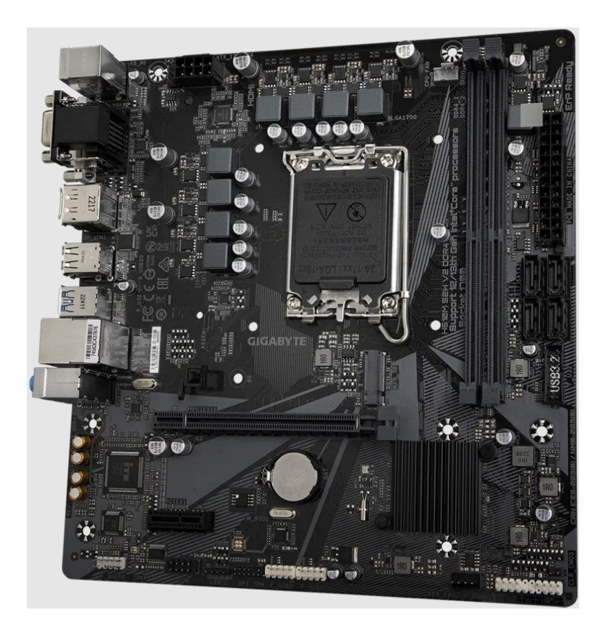GIGABYTE H610M S2H V2 DDR4 Motherboard - Supports Intel Core 14th CPUs, 6+1+1 Hybrid Phases Digital VRM, up to 3200MHz DDR4 (OC), 1xPCIe 3.0 M.2, GbE LAN, USB 3.2 Gen 1 GIGABYTE H610M S2H V2 DDR4 Motherboard - Supports Intel Core 14th CPUs, 6+1+1 Hybrid Phases Digital VRM, up to 3200MHz DDR4 (OC), 1xPCIe 3.0 M.2, GbE LAN, USB 3.2 Gen 1