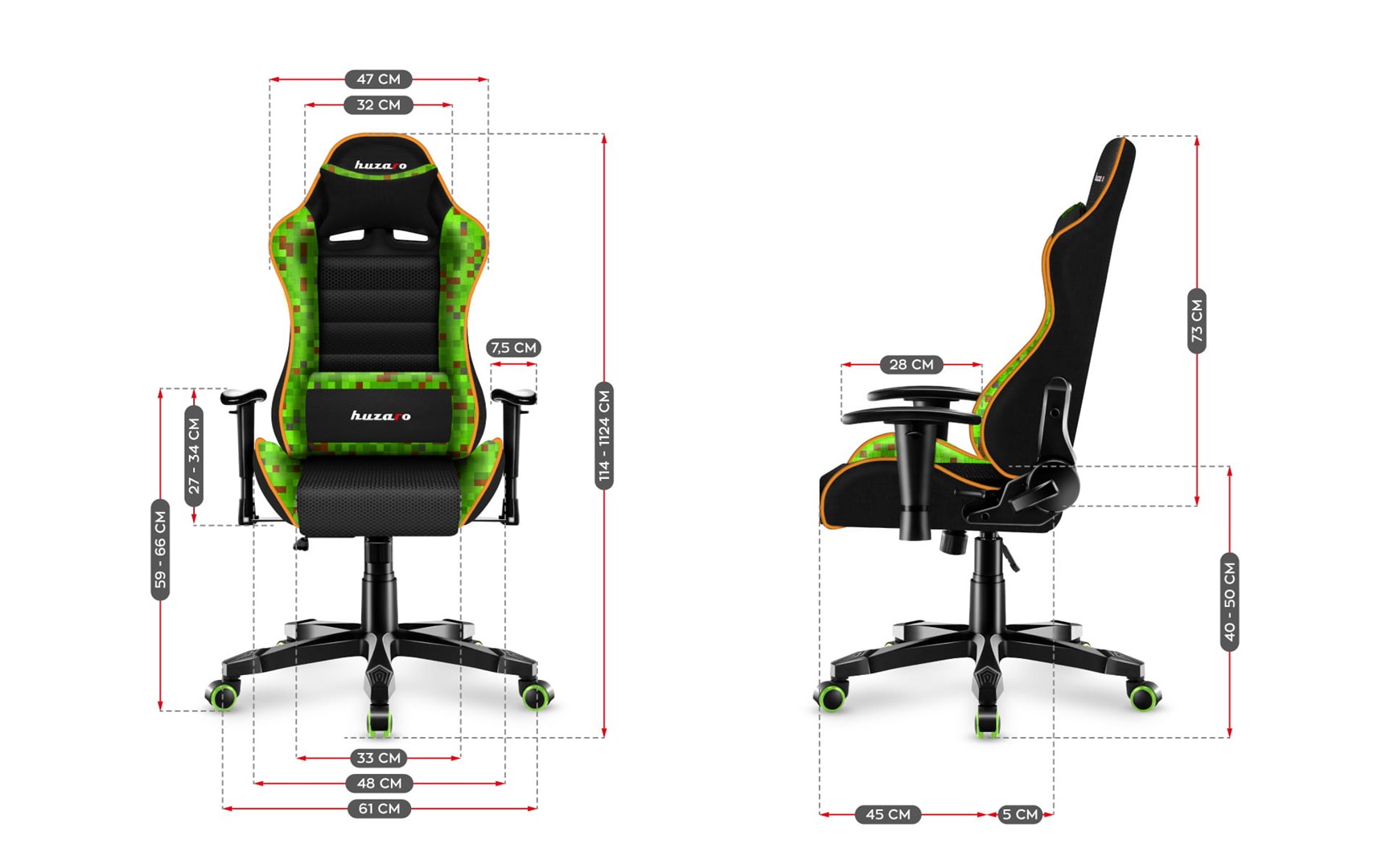 Huzaro HZ-Ranger 6.0 Pixel Mesh gaming chair for children Huzaro HZ-Ranger 6.0 Pixel Mesh gaming chair for children
