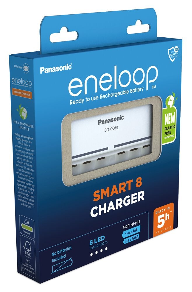 Battery charger PANASONIC Eneloop Smart 8 BQ-CC63 (BQ-CC63E ERP) Battery charger PANASONIC Eneloop Smart 8 BQ-CC63 (BQ-CC63E ERP)