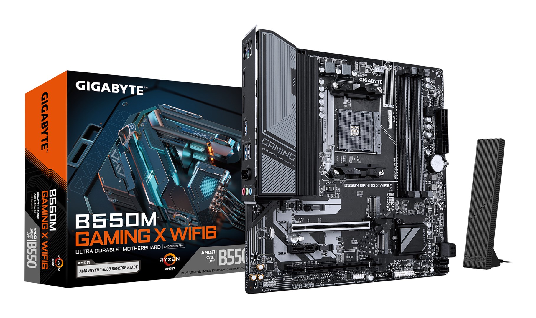 Gigabyte B550M GAMING X WIFI6 (B550,AM4,mATX,DDR4) Motherboard Gigabyte B550M GAMING X WIFI6 (B550,AM4,mATX,DDR4) Motherboard