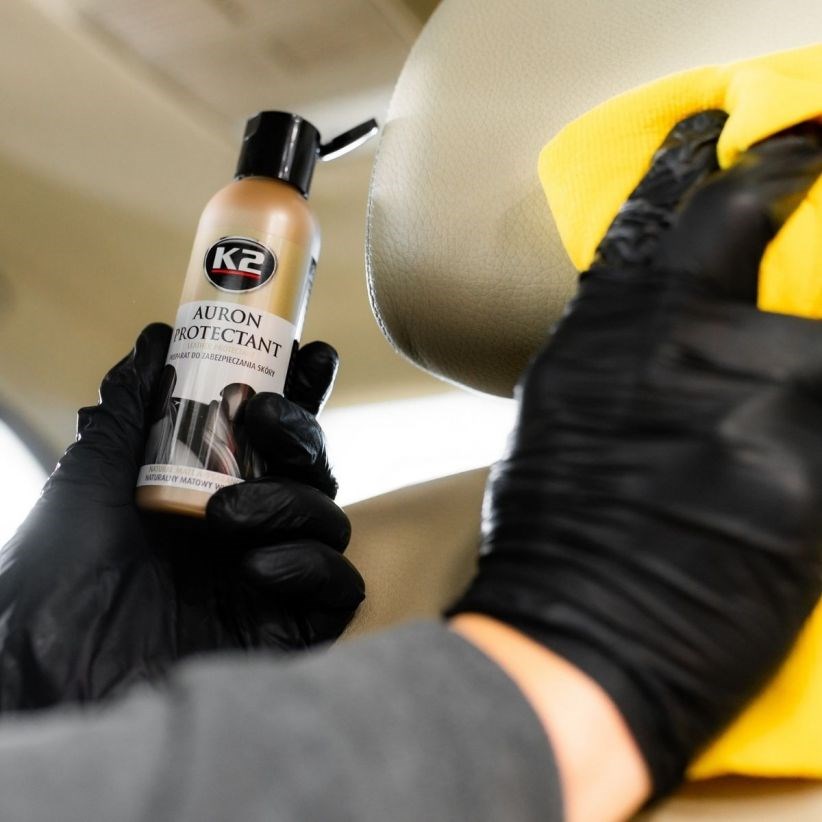 K2 AURON kit (Auron Cleaner+Auron Protectant+Auron Brush + microfibre) - leather cleaning and care kit K2 AURON kit (Auron Cleaner+Auron Protectant+Auron Brush + microfibre) - leather cleaning and care kit