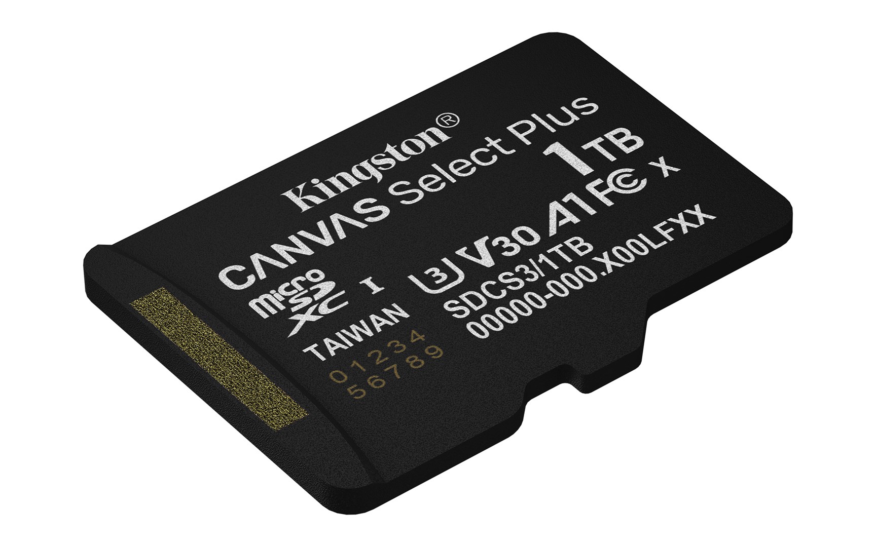 Kingston Technology 1TB micSDXC Canvas Select Plus Gen3 150R A1 Single Pack w/o ADP Kingston Technology 1TB micSDXC Canvas Select Plus Gen3 150R A1 Single Pack w/o ADP