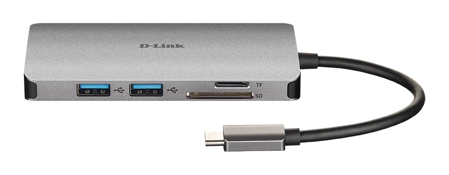 D-Link DUB-M810 - 8-in-1 USB-C Hub with HDMI/Ethernet/Card Reader/Power Delivery D-Link DUB-M810 - 8-in-1 USB-C Hub with HDMI/Ethernet/Card Reader/Power Delivery