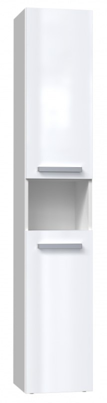 Bathroom cabinet NEL I 31x30x174 cm, white, glossy Bathroom cabinet NEL I 31x30x174 cm, white, glossy