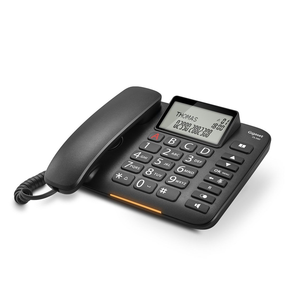 Gigaset DL380 Analog telephone Caller ID Black Gigaset DL380 Analog telephone Caller ID Black