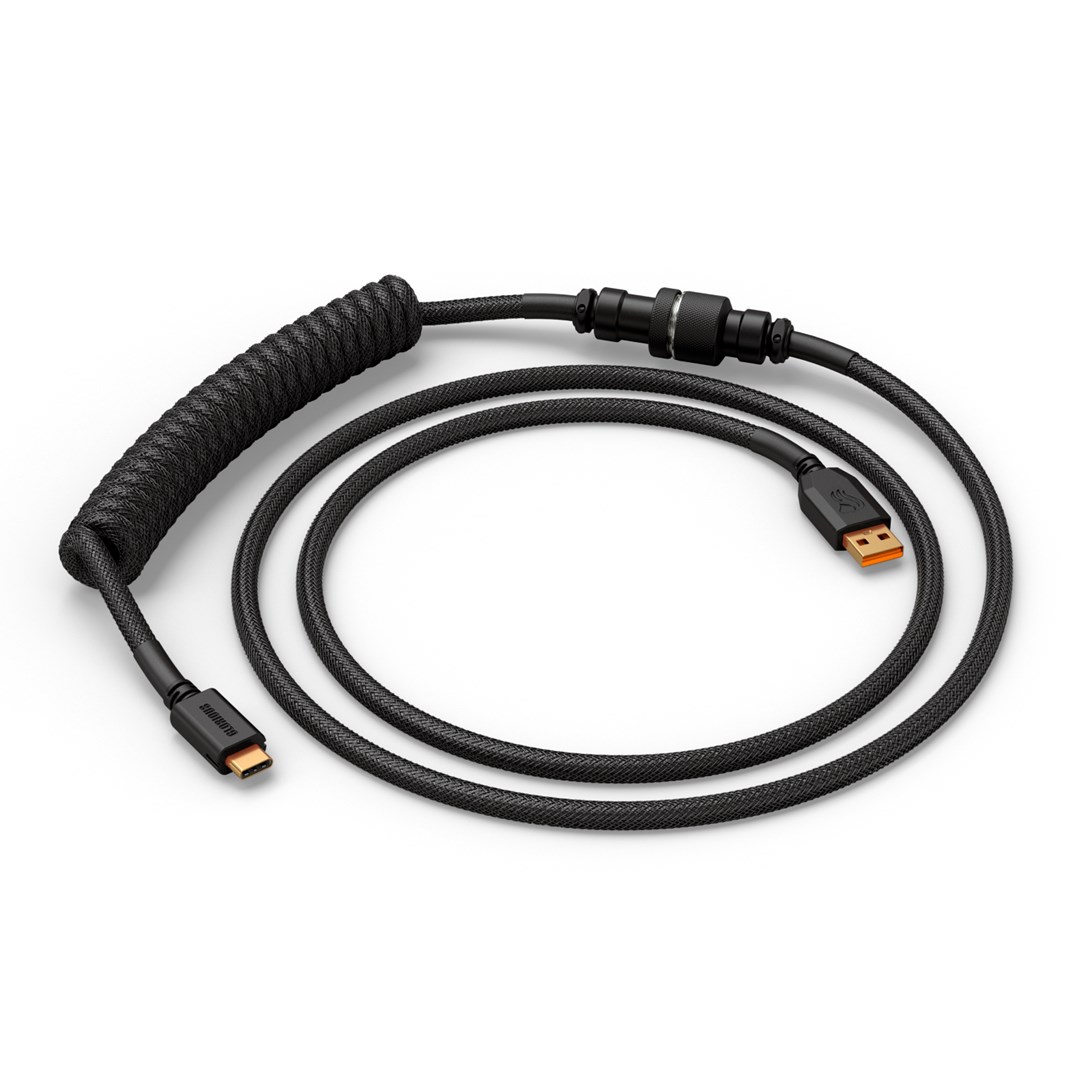 Glorious Gaming Glorious GMMK Coiled Cable Phantom Black Glorious Gaming Glorious GMMK Coiled Cable Phantom Black