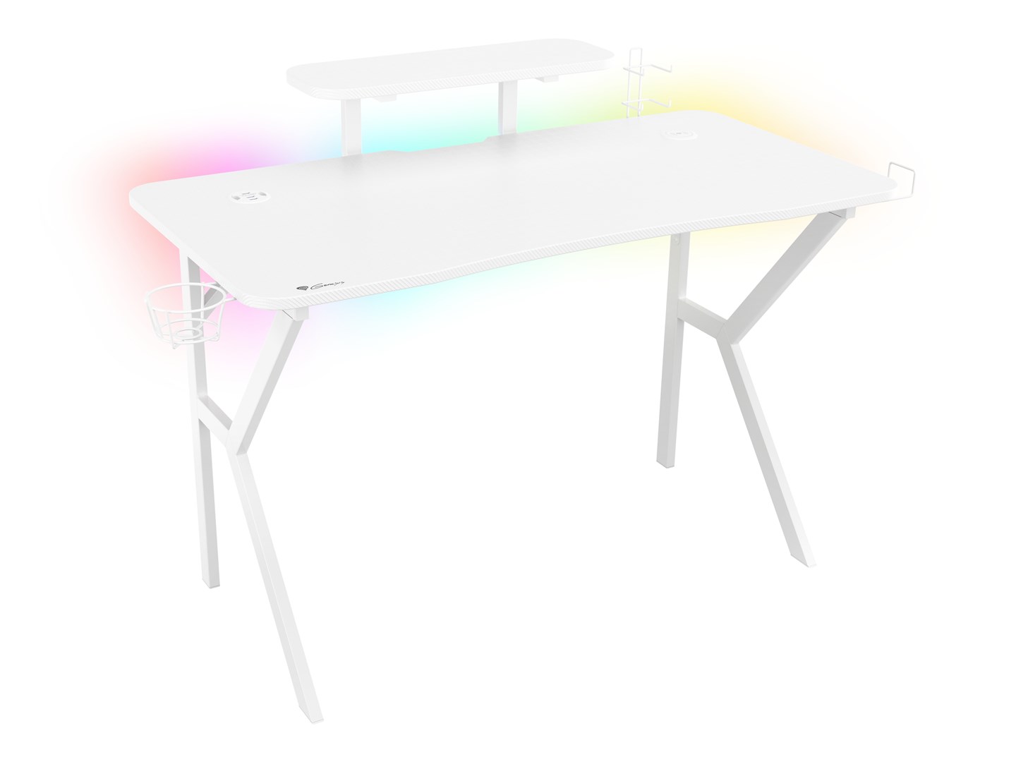 Genesis Gaming Tisch HOLM 320 RGB weiĂź (120cm x 75cm) Genesis Gaming Tisch HOLM 320 RGB weiĂź (120cm x 75cm)